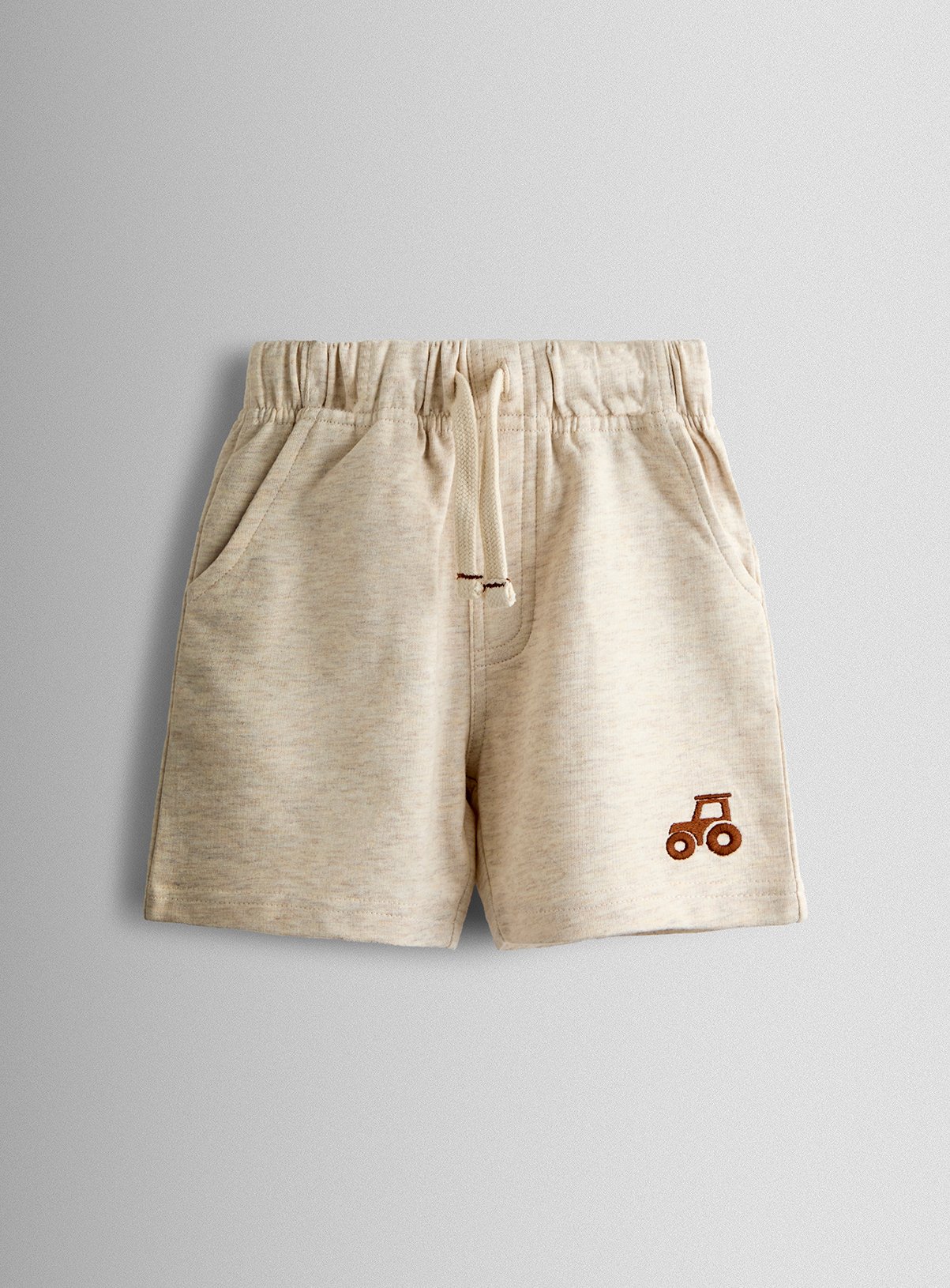 JOJO MAMAN BÉBÉ 2 Pack Checkerboard & Plain Shorts 2-3 Years - Image 4 thumbnail
